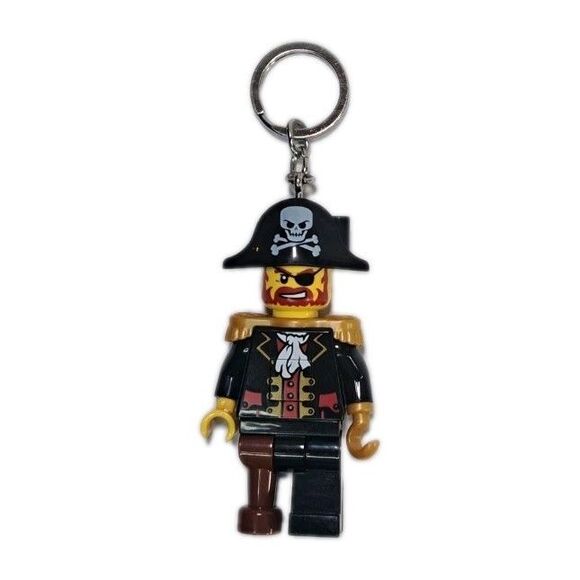 LEGO LEGOLAND Pirates Brickbeard Captain Keychain Minifigure 3.25" Minifig Toy - Picture 1 of 2